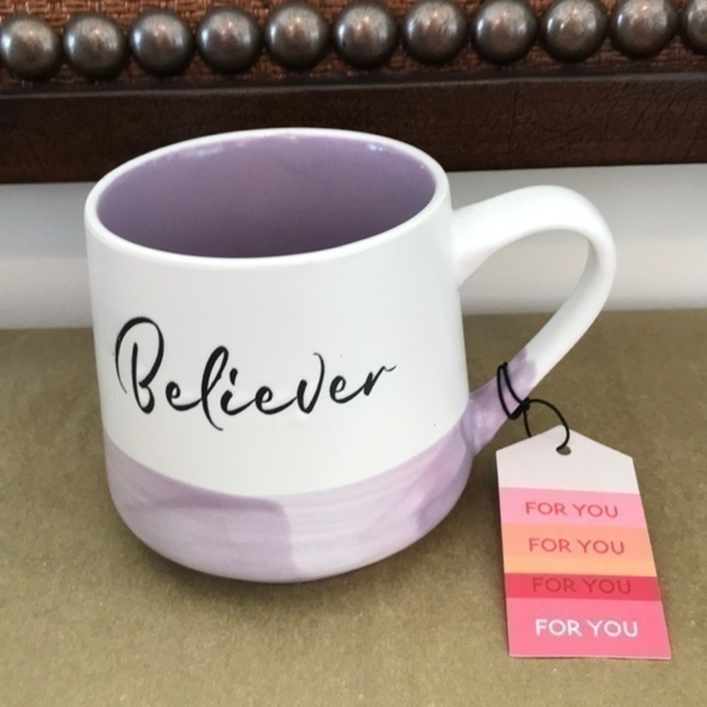 Good Day - 3/$48 - ‘Believer’ ceramic mug. NWT Firm!
